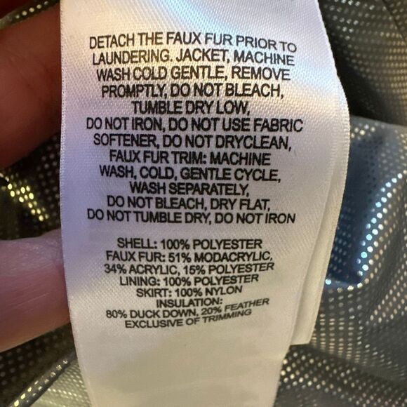 Columbia Jacket Womens Medium White Omni Shield  Hood Full zip Puffer READ - Picture 13 of 14